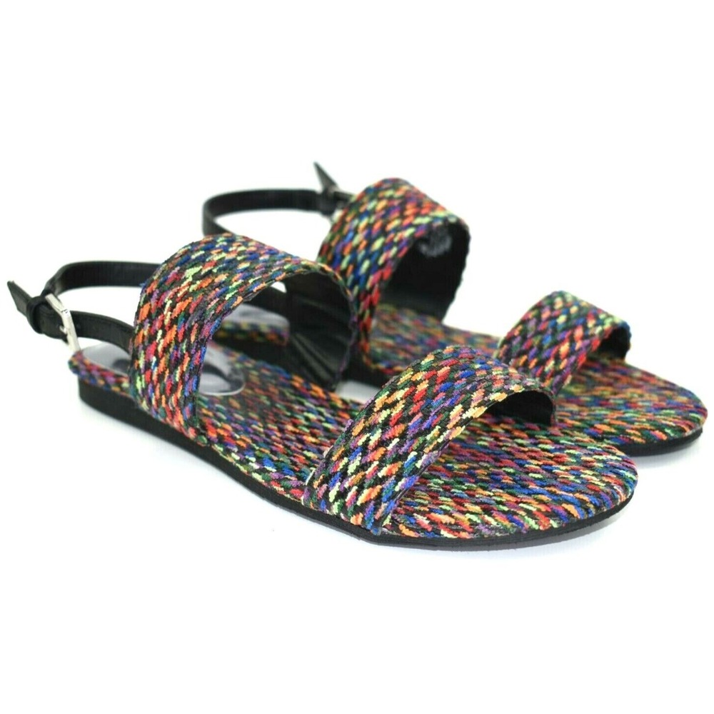 Carlos by Carlos Santana Sandy Womens Multi-color Weave Sandals Size 9